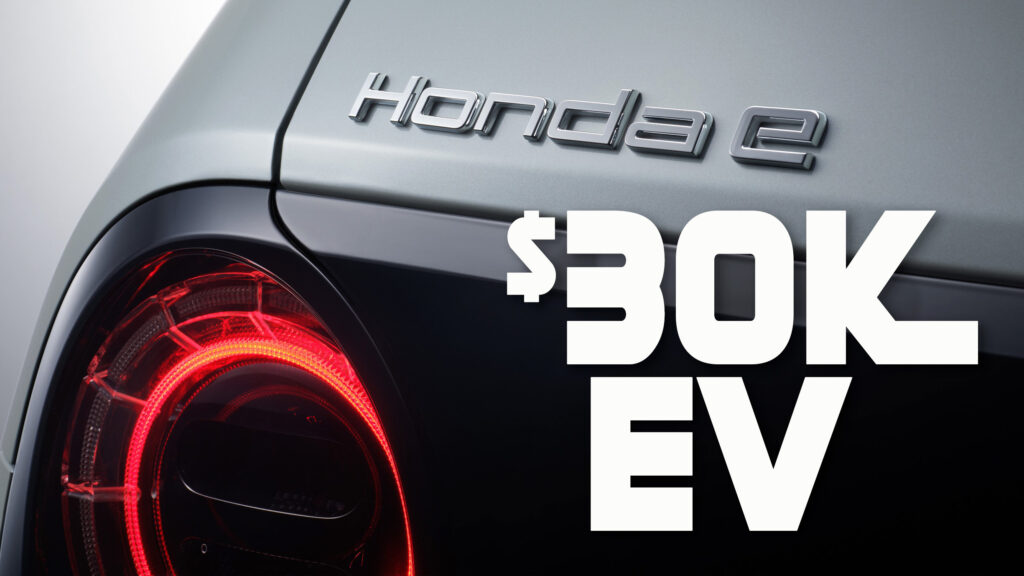  Honda Developing Sub-$30K EV For North America