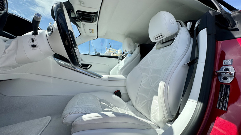 A look back at the white seats in the Maybach SL