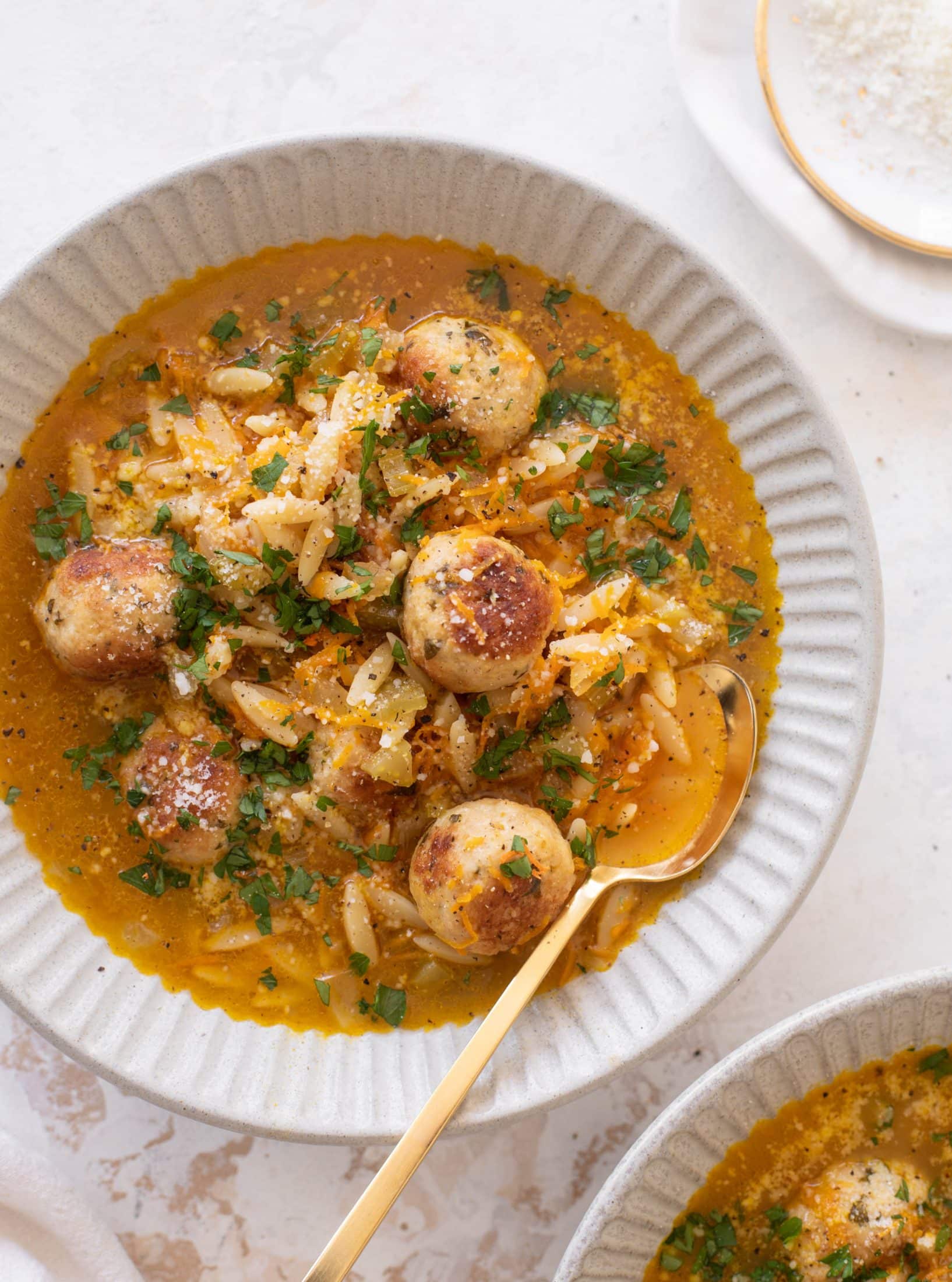 chicken meatball noodle soup