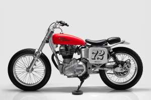 Royal Enfield Bullet 500 flat tracker by Frontwheel Motors