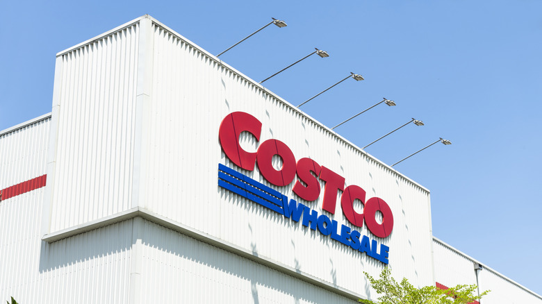 An exterior shot of a Costco store