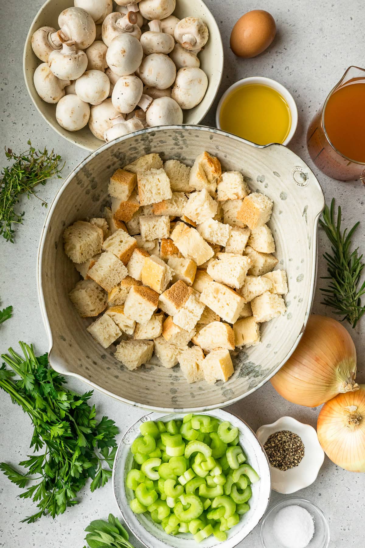Sourdough Stuffing ingredients
