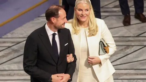 Reuters Norway's Crown Prince Haakon and Crown Princess Mette-Marit attend the ceremony to award the Nobel Peace Prize in Oslo