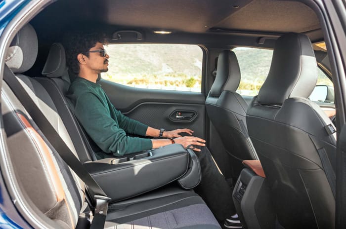 Maruti e Vitara rear seats