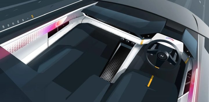 Honda Prelude Interior Design Sketch Render